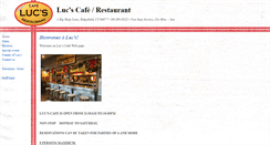 Desktop Screenshot of lucscafe.com