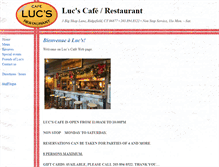 Tablet Screenshot of lucscafe.com